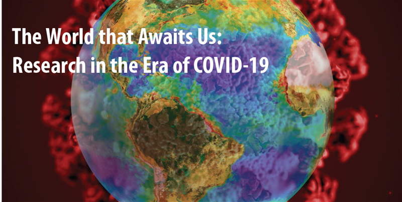 Earth with Covid superimposed