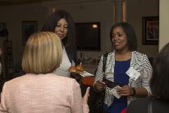 three women talking