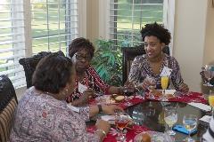 Black women feasting